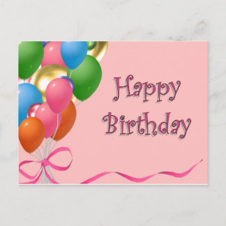 Grattis på födelsedagen vykort