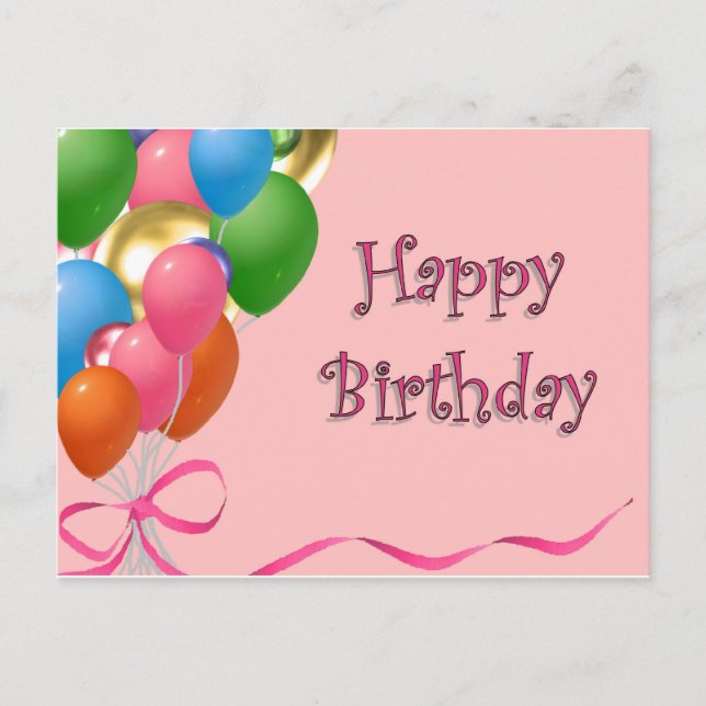 Grattis på födelsedagen vykort (Framsida)