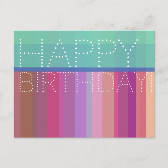 Grattis på födelsedagen vykort (Framsida)