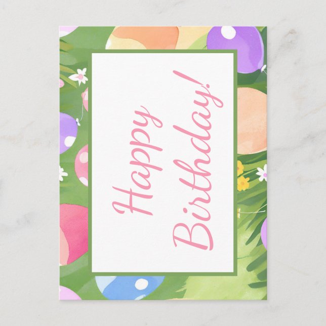 Grattis på födelsedagen! vykort (Framsida)