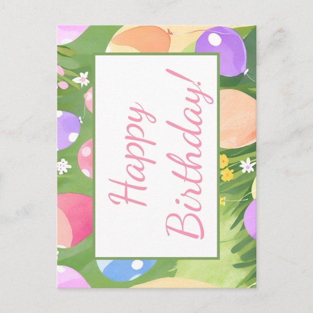 Grattis på födelsedagen! vykort (Framsida)