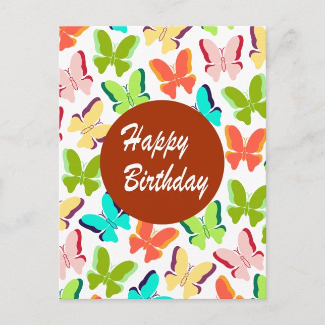 Grattis på födelsedagen vykort (Framsida)