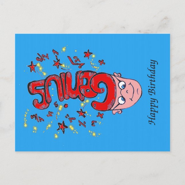 Grattis på födelsedagen vykort (Framsida)