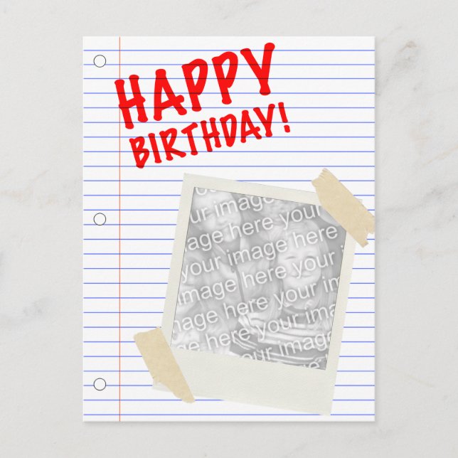 grattis på födelsedagen vykort (Framsida)