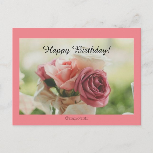 Grattis på födelsedagen! vykort (Framsida)