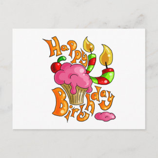 Grattis på födelsedagen vykort