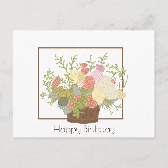 Grattis på födelsedagen vykort (Framsida)