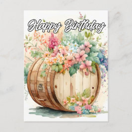 Grattis på födelsedagen vykort