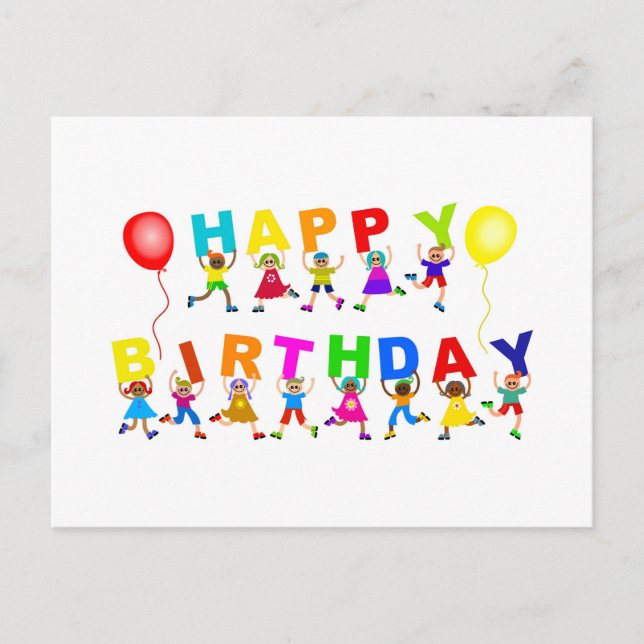 Grattis på födelsedagen vykort (Framsida)