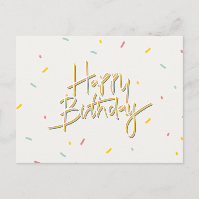 GRATTIS PÅ FÖDELSEDAGEN VYKORT (Framsida)