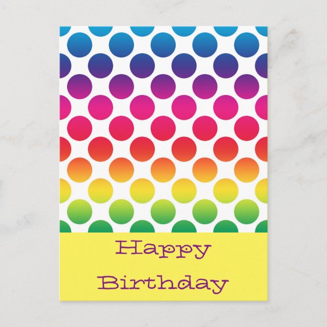 Grattis på födelsedagen vykort (Framsida)