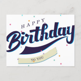 Grattis på födelsedagen vykort