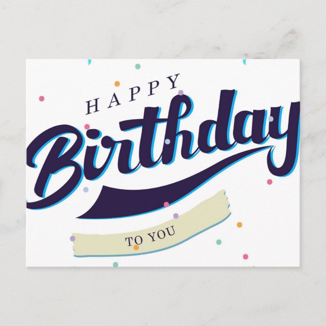 Grattis på födelsedagen vykort (Framsida)