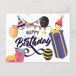 Grattis på födelsedagen vykort