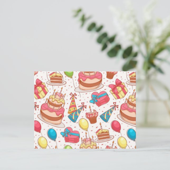 Grattis på födelsedagen vykort (Stående Fram)