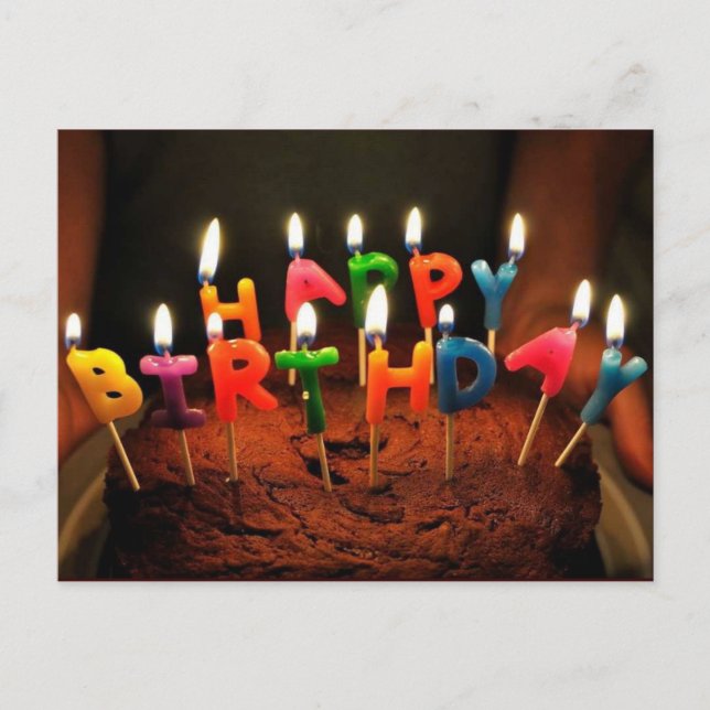 Grattis på födelsedagen vykort (Framsida)