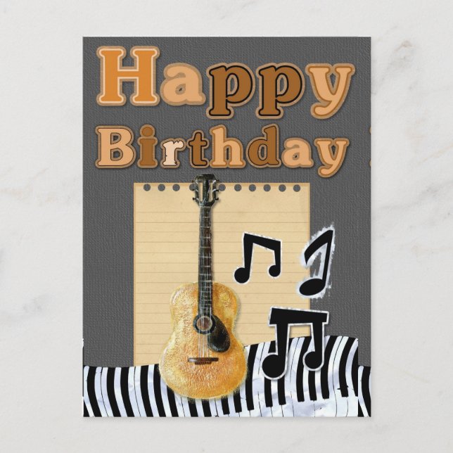 Grattis på födelsedagen vykort (Framsida)