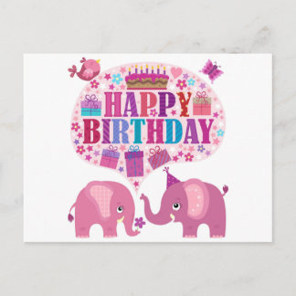 Grattis på födelsedagen vykort