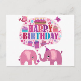 Grattis på födelsedagen vykort