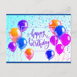 Grattis på födelsedagen vykort