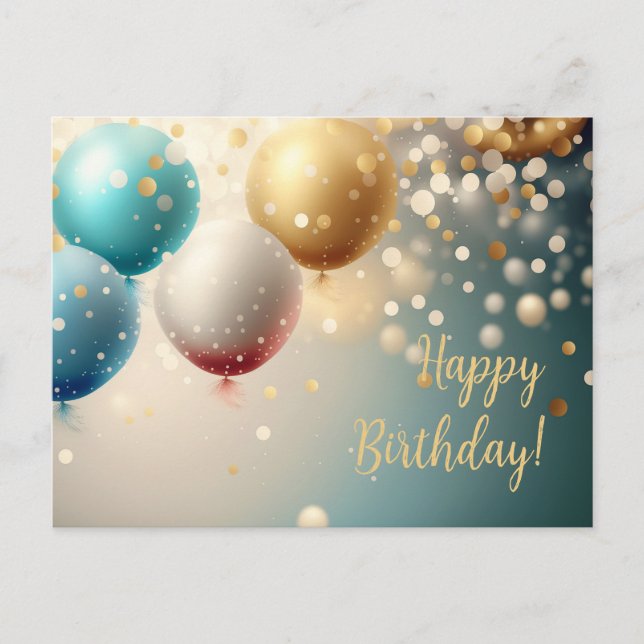 Grattis på födelsedagen vykort (Framsida)