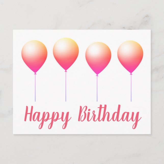 Grattis på födelsedagen vykort (Framsida)