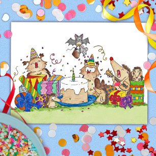 GRATTIS PÅ FÖDELSEDAGEN vykort av Nicole Janes