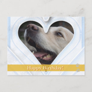 Grattis på födelsedagen! - vykort för hund