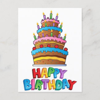 Grattis på födelsedagen-vykort helg vykort