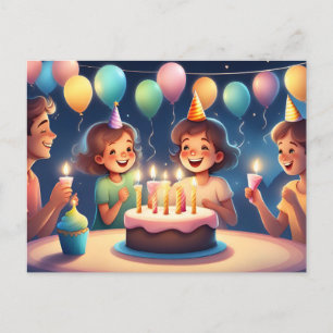 Grattis på födelsedagen vykort till din lilla flic