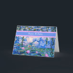 Grattis på födelsedagen, Water Lilies-mall Kort<br><div class="desc">Grattis på födelsedagen - Water Lilies,  1919,  vacker målning av Claude Monet. Det här är en mall som är redo för att du ska anpassa den eller lämna den som den är.</div>