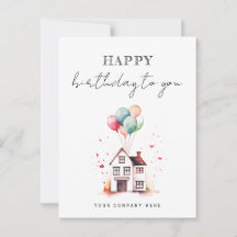 Grattis på födelsedagen Watercolor House Realty