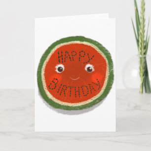 Grattis på födelsedagen Watermelon Kort