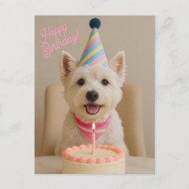 Grattis på födelsedagen Westie Birthday Card Vykort