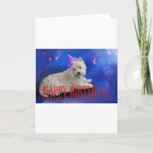 Grattis på födelsedagen Westie Kort
