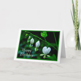 Grattis på födelsedagen White Hearts Kort