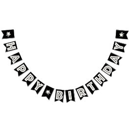 GRATTIS PÅ FÖDELSEDAGEN WHITE TEXT PÅ BAKGRUND VIMPLAR