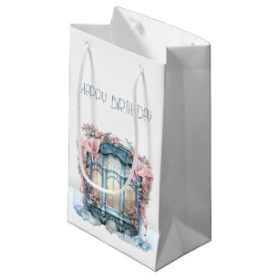 Grattis på födelsedagen Winter Blue Rosa Victorian