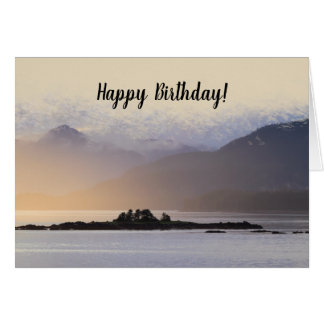 Grattis på födelsedagen Wish Misty Mountain Hälsni Hälsningskort