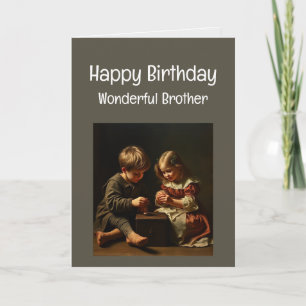 Grattis på födelsedagen Wonderful Brother Kort
