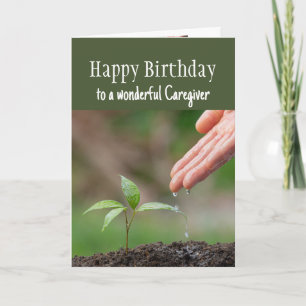 Grattis på födelsedagen Wonderful Caregiver Kort
