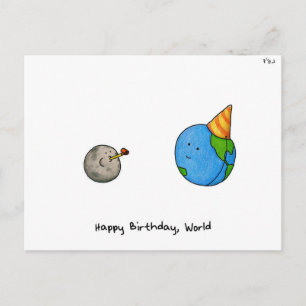 "Grattis på födelsedagen, World" - Rosh Hashanah Helg Vykort