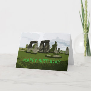 Grattis på födelsedagen yngre än Stonehenge Kort