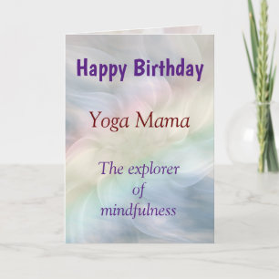 Grattis på födelsedagen Yoga Dam-kort Kort