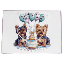 Grattis på födelsedagen Yorkie Hund