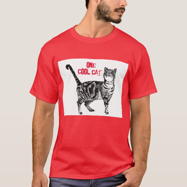 Grattis på födelsedagen You Coola Tabby katt T Shirt (Framsida)