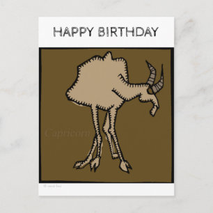 Grattis på födelsedagen Zodiac Signs Capricorn-vyk Vykort
