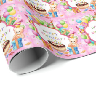 Grattis på födelsedagenbaby presentpapper