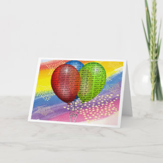 Grattis på födelsedagenballonger kort