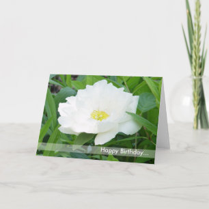 Grattis på födelsedagenblommakort kort